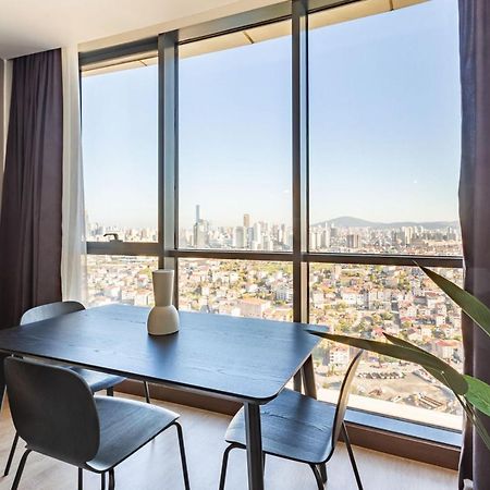 Apartamento Charming Flat With Gorgeous City View In Atasehir Estambul Exterior foto